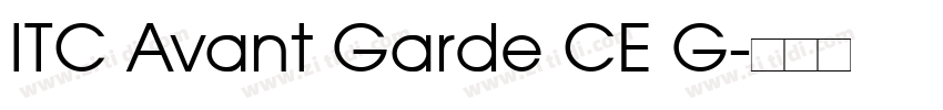 ITC Avant Garde CE G字体转换